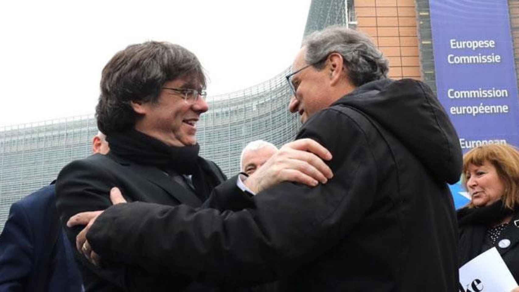Carles Puigdemont y Quim Torra, en uno de sus múltiples encuentros en Bruselas / TWITTER