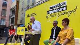Ernest Maragall, candidato a la alcaldía de Barcelona, en un acto de campaña / ERC