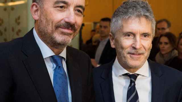 Manuel Marchena, junto al ministro del Interior, Fernando Grande-Marlaska / EFE