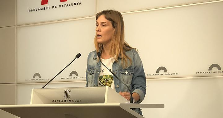Oposición: Jessica Albiach, presidenta del grupo parlamentario de Catalunya en Comú-Podem / CG