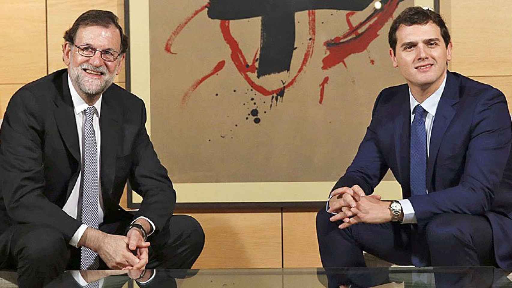 Mariano Rajoy y Albert Rivera, líderes de PP y Ciudadanos.