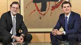 Mariano Rajoy y Albert Rivera, líderes de PP y Ciudadanos.