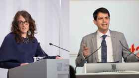 La consejera catalana de Igualdad, Tània Verge, y el alcalde de Igualada, Marc Castells