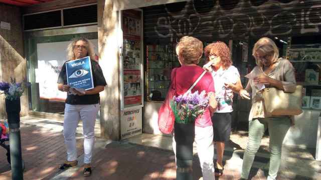 Comerciantes de Sant Antoni (Barcelona) en la protesta / EUROPA PRESS