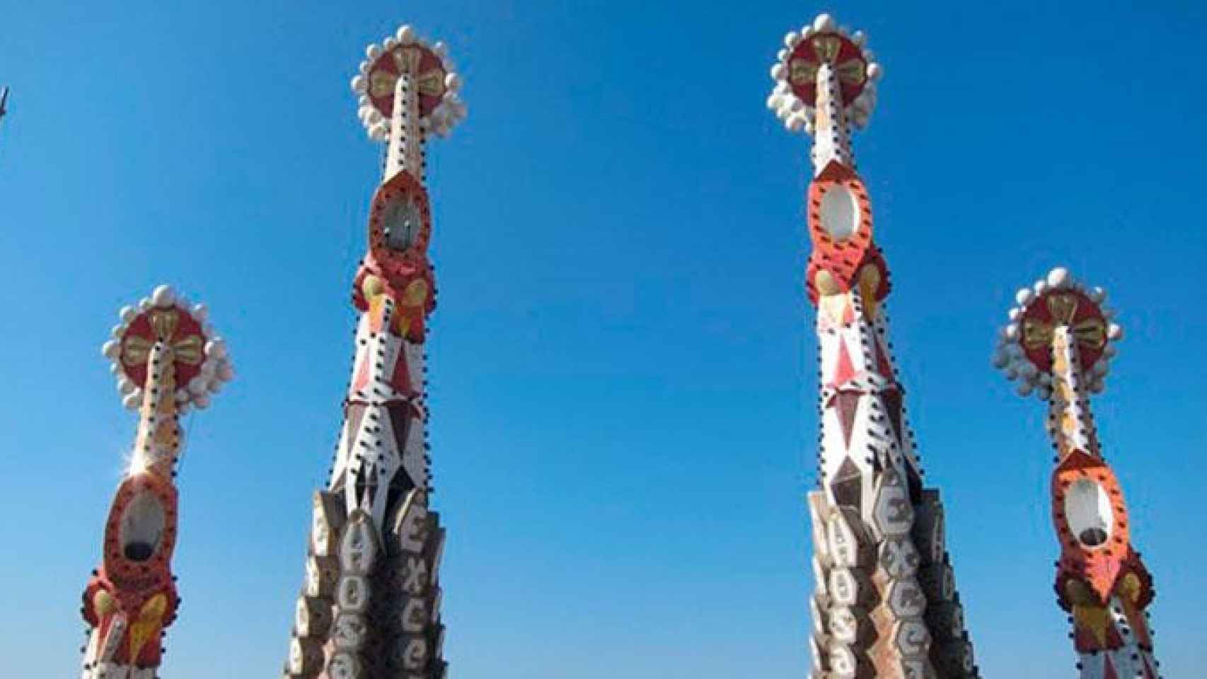 Cuatro de las torres de la Sagrada Família, en una imagen de archivo / EP