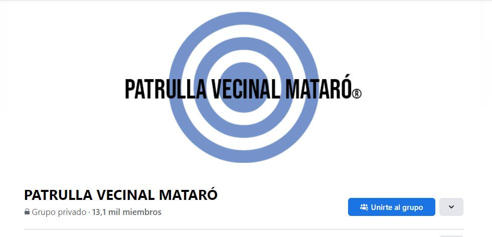 Patrulla Vecinal Mataró en las redes sociales / FACEBOOK