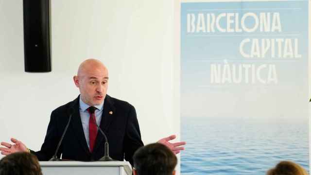 El delegado del Gobierno en Cataluña, Carlos Prieto, durante la presentación oficial de la Fundación Barcelona Capital Náutica / CEDIDA