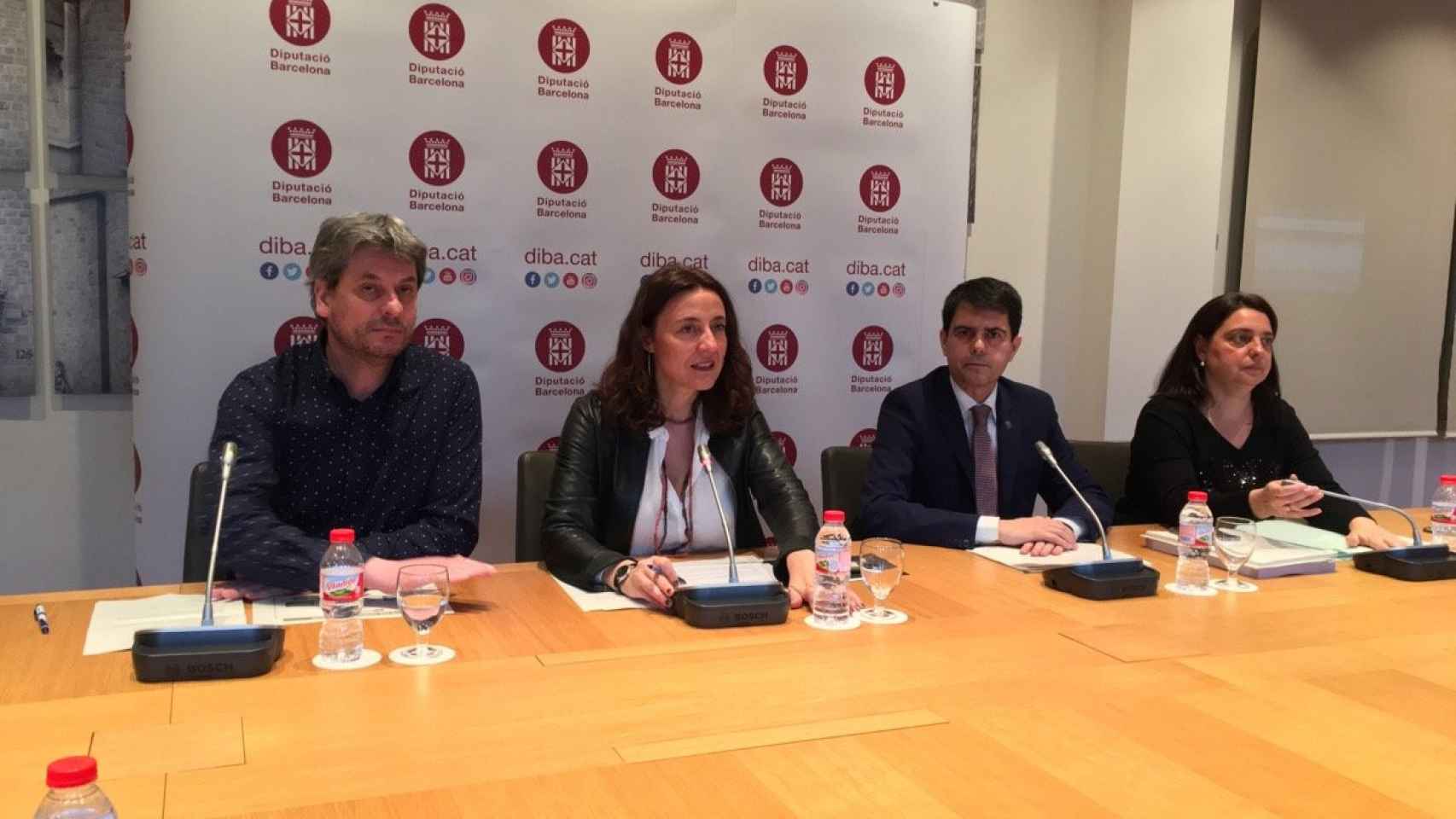 Mercè Conesa, presidenta de la Diputación, presentando el nuevo Plan de Ocupación / CG