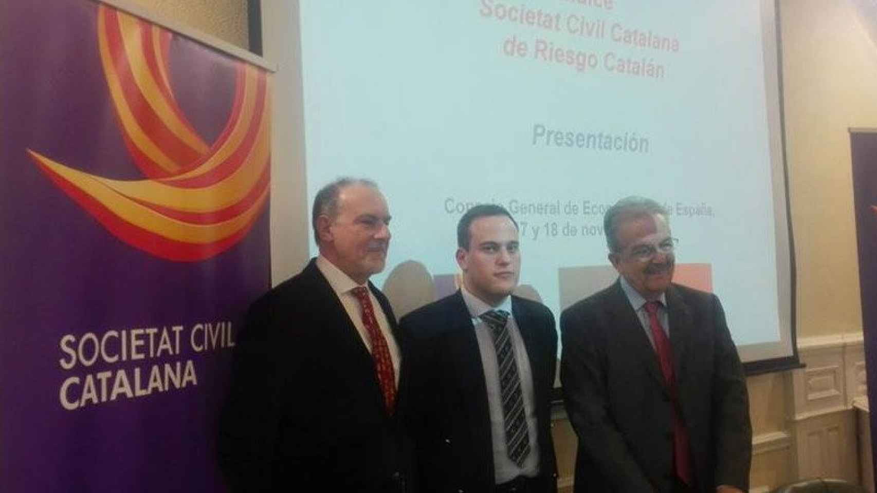 Presentación del 'Índice SCC de riesgo catalán'.