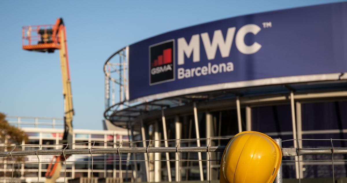 Desmantelan los stands del Mobile World Congress tras la cancelación de la feria en 2020 / EP