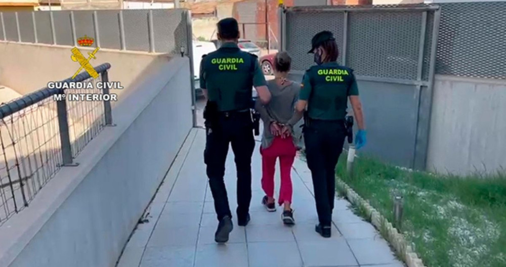 La madre que abandonó a su bebé, detenida por la Guardia Civil / CEDIDA