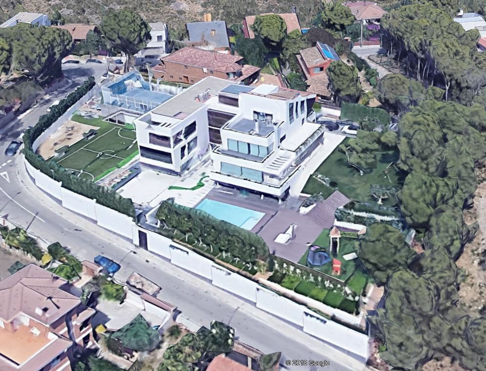 La casa de Leo Messi vista desde Google Earth