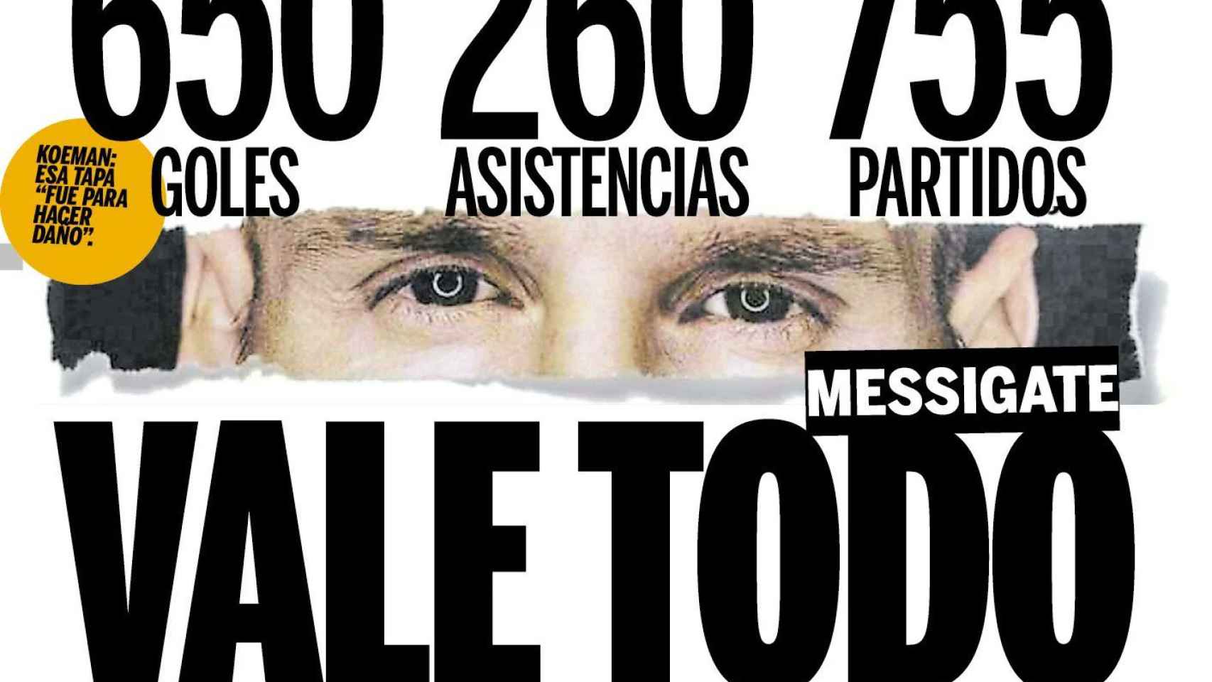 La portada de 'Olé' en defensa de Messi / EFE