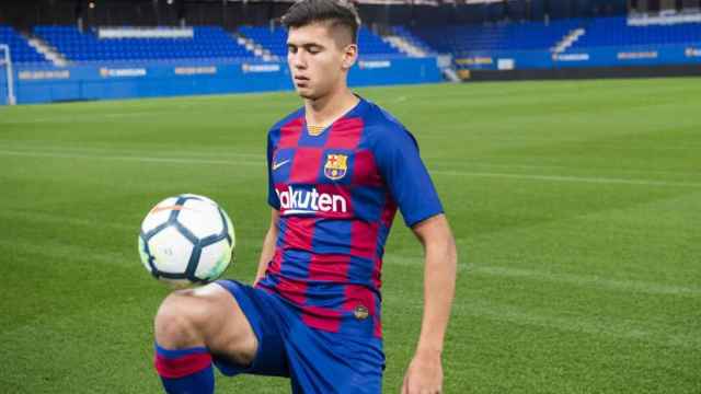 Santiago Ramos, en su presentación con el Barça | FCB