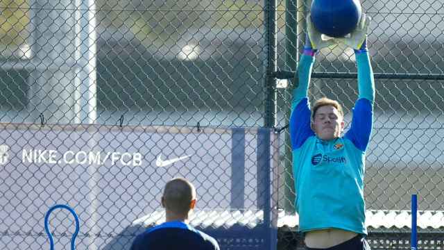 Ter Stegen, durante un entrenamiento con el FC Barcelona / FCB