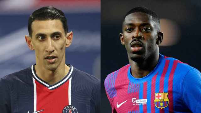 Ángel Di María y Ousmane Dembelé, en un fotomontaje / CULEMANÍA (Fotos: EFE)