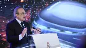 Florentino Pérez en la presentación del nuevo Bernabéu / EFE