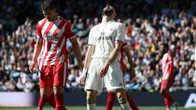 Una foto de Karim Benzema durante el partido ante el Girona / EE