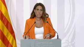 La portavoz del Govern, Patrícia Plaja, quien ve imprescindible aclarar si Dalmases intimidó a una periodista de TV3 / GOVERN