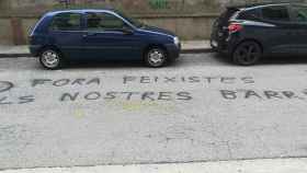 Pintada ante la sede del PSC de Ripollet (Barcelona) / CG
