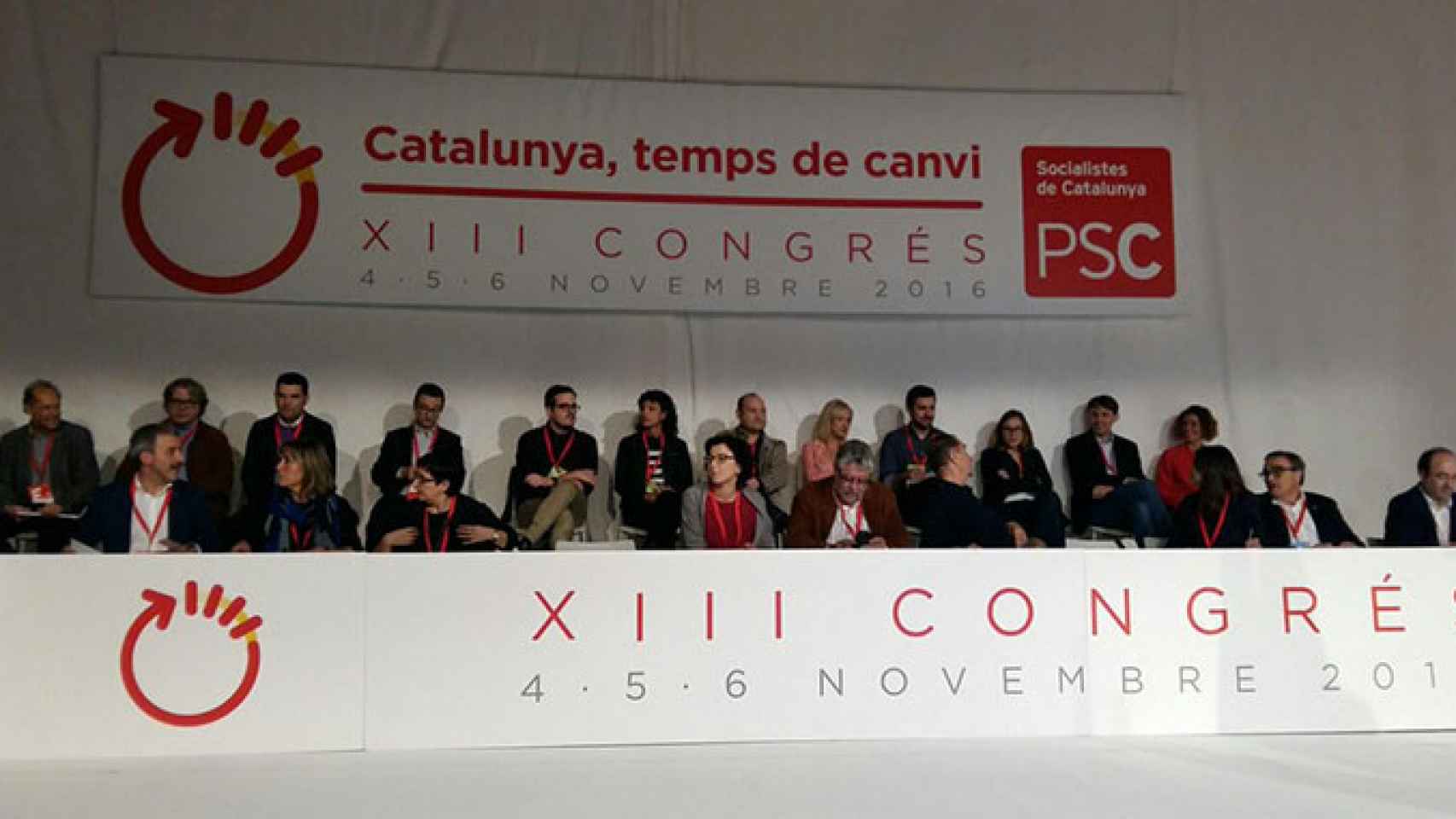 El PSC celebra su XIII Congreso bajo el lema Cataluña, tiempo de cambio / CG