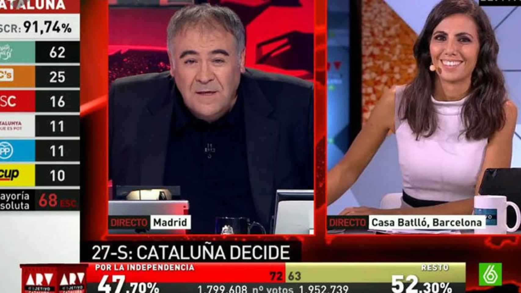 La Sexta hizo una cobertura de las elecciones catalanas del 27S ampliamente seguida en toda España.