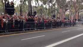 Una multitud se congrega ante las puertas del TSJC en apoyo a las imputadas Irene Rigau y Joana Ortega por el 9N.