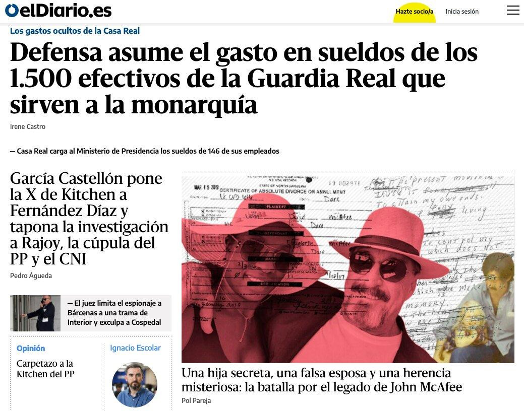 Portada de 'El Diario' del 30 de julio de 2021 / elDiario.es