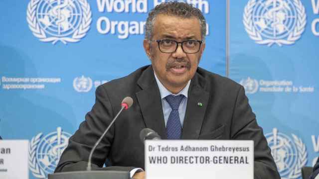 El director general de la OMS, Tedros Adhanom Ghebreyesus, durante una rueda de prensa sobre el brote de coronavirus / EP