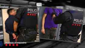 Dos imágenes del operativo en el metro de Barcelona de los Mossos d'Esquadra / CG