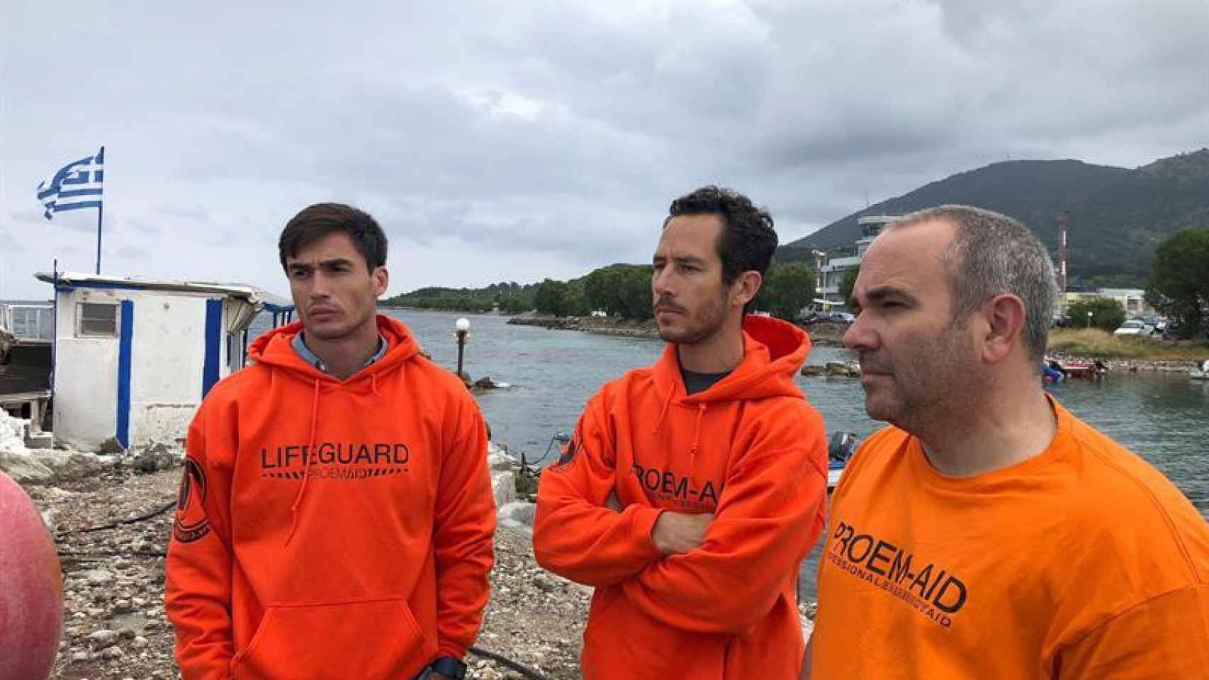Los tres bomberos sevillanos que afrontan su juicio en Lesbos por tráfico de personas