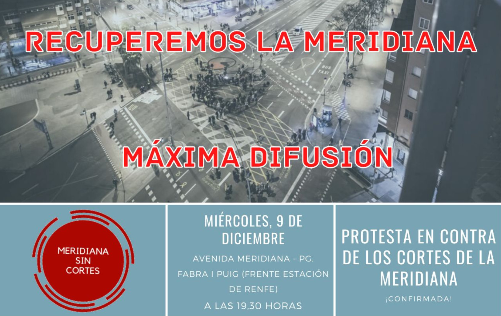 Convocan una protesta contra los cortes de la Meridiana / TELEGRAM