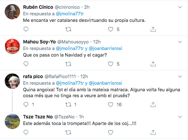 Usuarios de Twitter comentan el 'tió' de Marchena