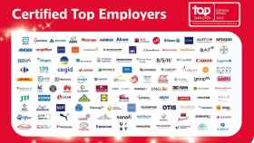 Estas son las empresas certificadas como 'Top Employers', entre las que figuran NTT Data, Minsait y Huawei / TOP EMPLOYERS ESPAÑ