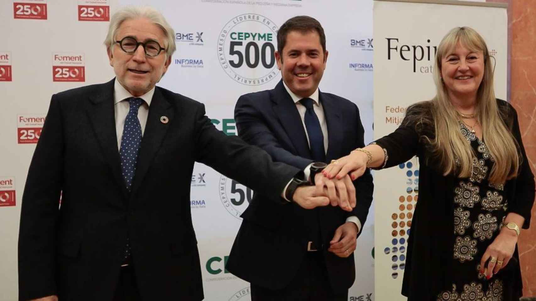 El presidente de Foment del Treball, Josep Sánchez Llibre, que se ha aliado con Cepyme y Fepime para exigir menos presión fiscal para potenciar el crecimiento empresarial / FOMENT