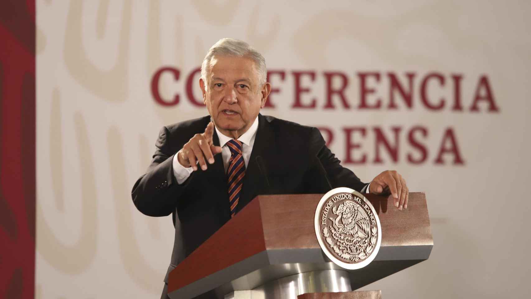 El presidente de México, Andrés Manuel López Obrador, durante su rueda de prensa / EP