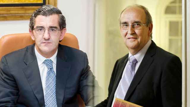 El presidente del grupo HM Hospitales, Juan Abarca (i) y el de HM Delfos Este, Antoni Garrell (d) / CG