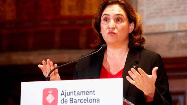 Ada Colau, alcaldesa de Barcelona, durante una comparecencia pública anterior / EFE