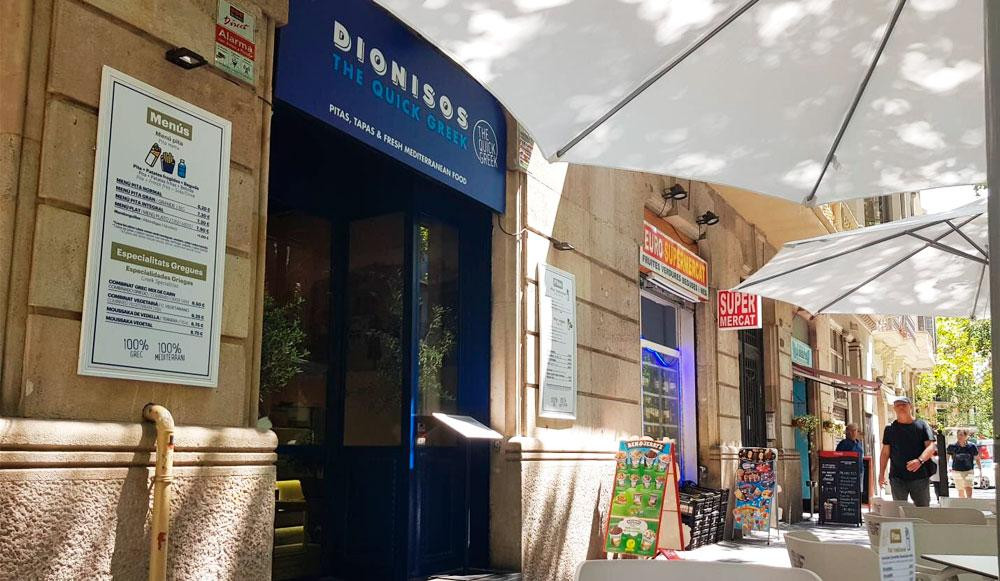 Imagen del restaurante Dionisos de Barcelona que está en el centro de una batalla entre dos restauradores / CG