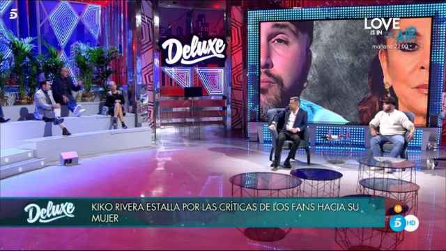 Kiko Rivera en el plató del 'Deluxe' / MEDIASET