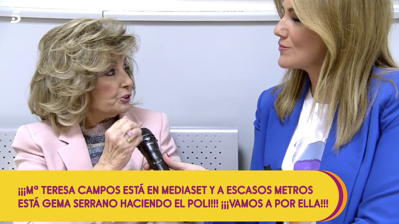 María Teresa Campos hace una sonada petición a su paso por 'Sálvame' / MEDIASET