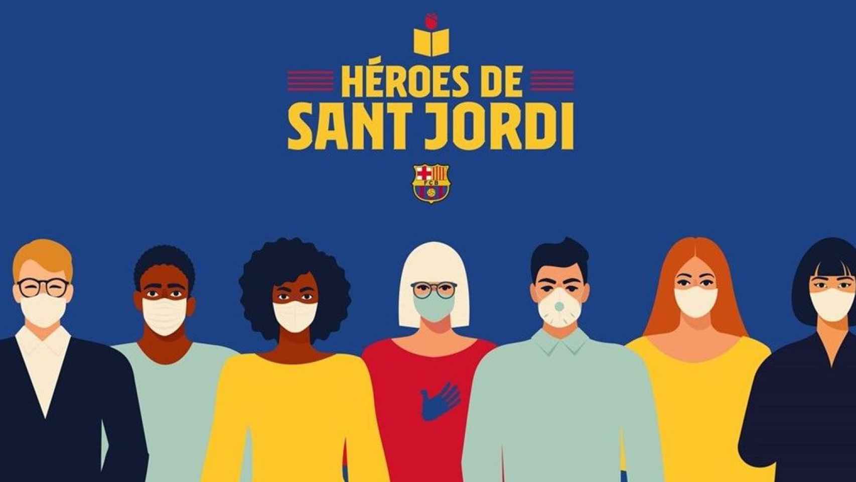 El homenaje del Barça a los héroes de Sant Jordi / FCB