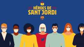 El homenaje del Barça a los héroes de Sant Jordi / FCB