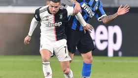 Cristiano Ronaldo en un choque contra el Inter de Milán / EFE