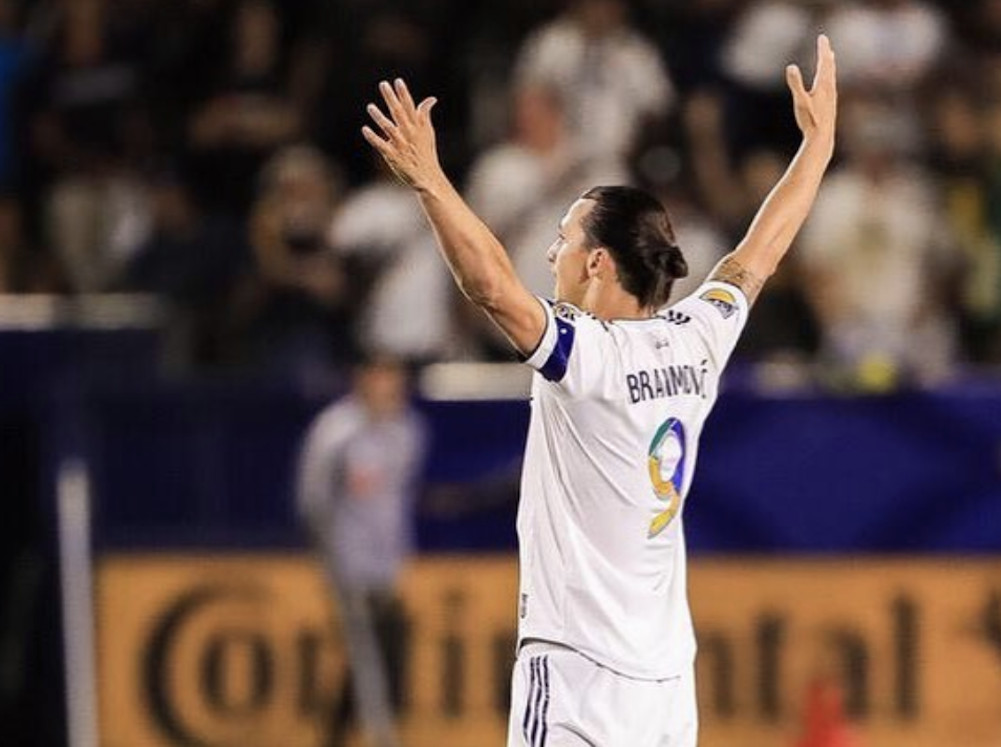 Zlatan Ibrahimovic celebra uno de sus gol con LA Galaxy / Instagram