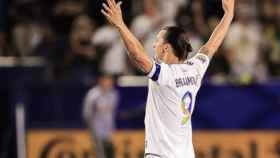 Zlatan Ibrahimovic celebra uno de sus gol con LA Galaxy / Instagram