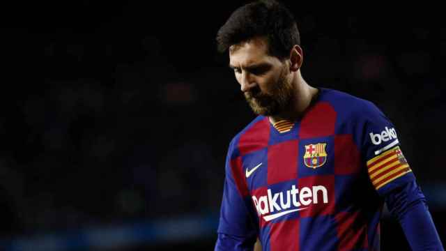 Messi, en un partido con el Barça | EFE