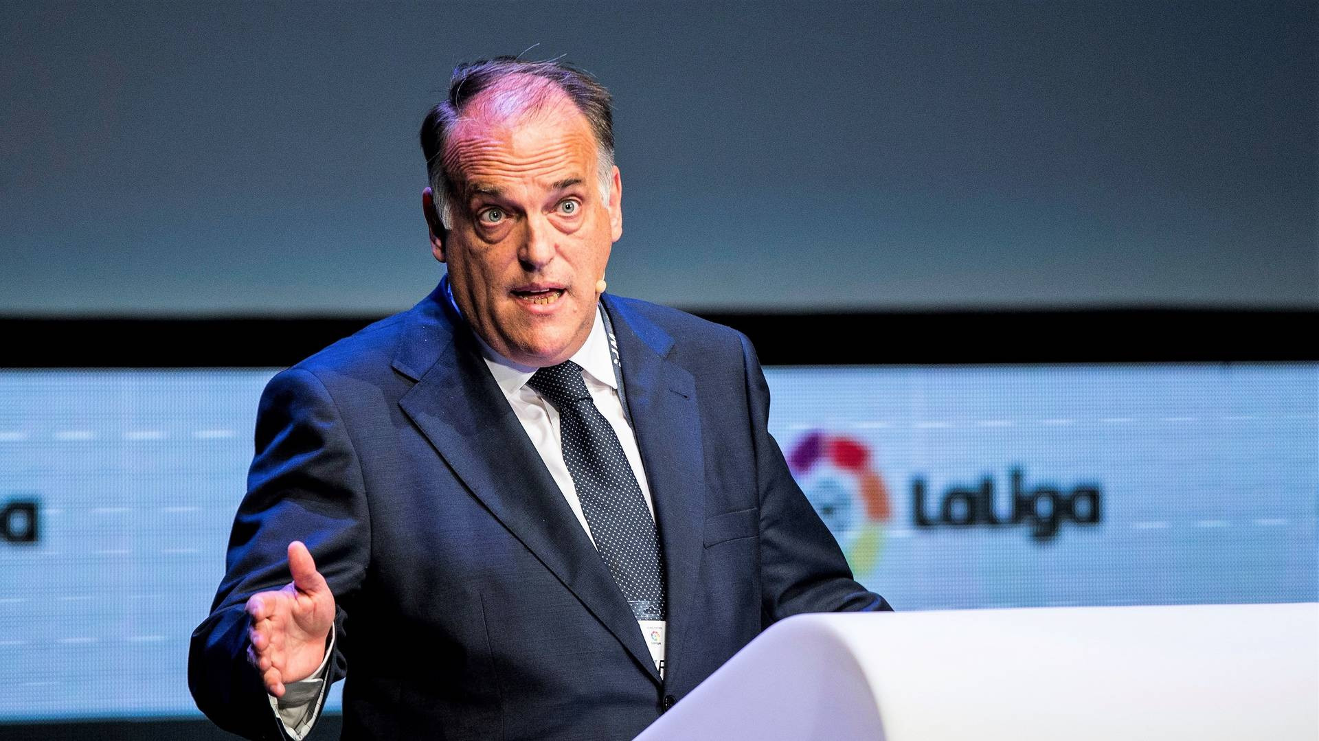 El presidente de la Liga de fútbol española, Javier Tebas / EFE