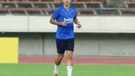 Antoine Griezmann en un entrenamiento del FC Barcelona / EFE