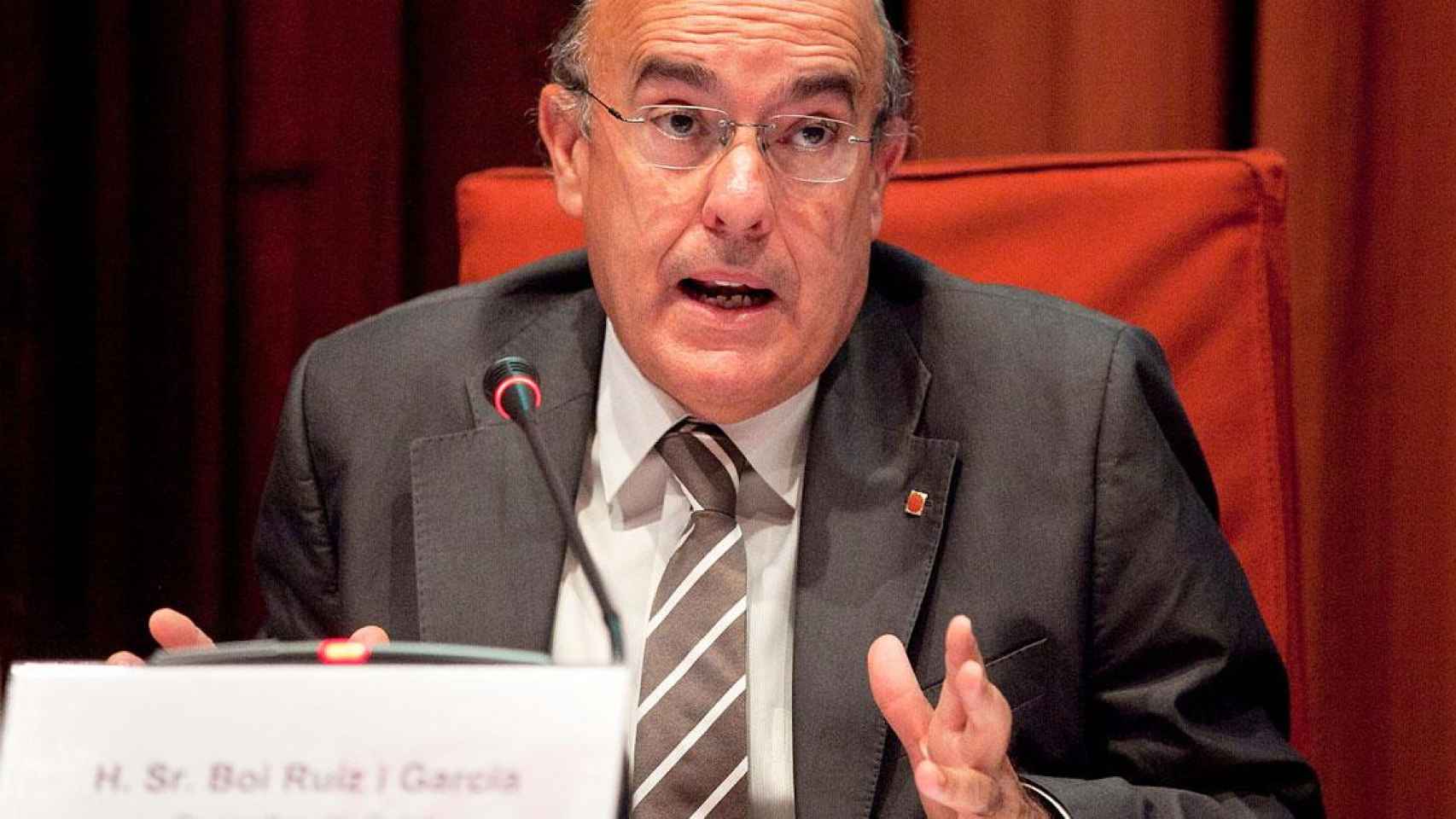 El exconsejero catalán de Salud, Boi Ruiz, en el Parlamento catalán / CG